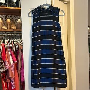 Banana Republic Black & Blue Formal Dress. Women Size  4